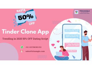 Tinder Clone Script  50% OFF | Start Your Dating App Today