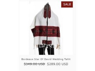Celebrate Love and Tradition with a Stunning Wedding Tallit from Galilee Silks!
