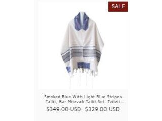 Elevate Your Prayer Experience with a Men's Tallit Prayer Shawl from Galilee Silks!