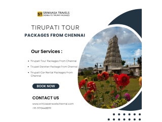 Tirupati Tour Package from Chennai | Srinivasa Travels Chennai
