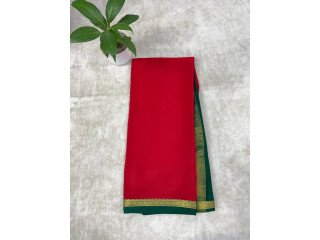 One Inch Diamond Mysore Silk Sarees | Pure Silk Collection  House of Sarees