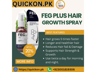 FEG Plus Hair Growth Spray Price In Khanpur - 03001819306