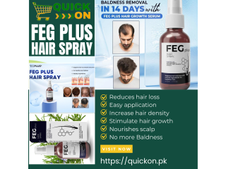 FEG Plus Hair Growth Spray Price In Hyderabad 03001819306