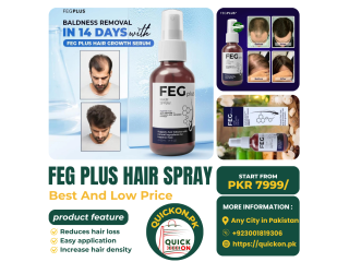 FEG Plus Hair Growth Spray Price In Peshawar 03001819306