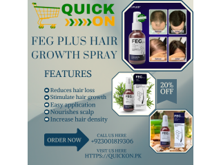 FEG Plus Hair Growth Spray Price In Gujrat 03001819306