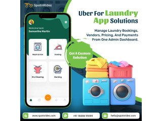 SpotnRides Laundry Booking Software  Smart On-Demand Laundry Solution