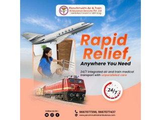 Panchmukhi Low Cost Train Ambulance in Guwahati- cost effective medical transport arranged for you