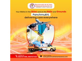 Panchmukhi Emergency Train Ambulance in Guwahati- guaranteed safety for the patients