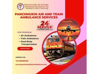 Book Panchmukhi Air and Train Ambulance Service in Indore with Healthcare Facility