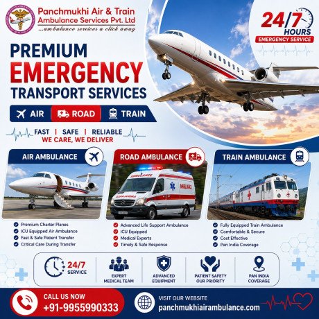 book-the-best-panchmukhi-air-and-train-ambulance-in-varanasi-for-advanced-medical-features-big-0