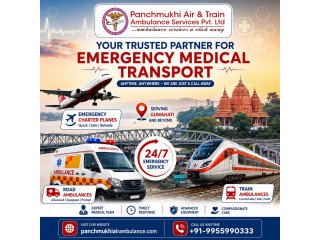 Panchmukhi Air Ambulance from Guwahati- Safe Admission to the Selected Location