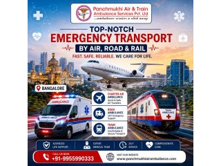 Panchmukhi Hi Tech Air Ambulance in Bangalore- Critical Care Transport Arranged On Time