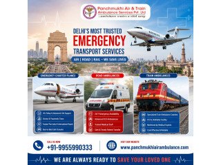 Panchmukhi ICU Air Ambulance in Delhi- Fast and Case Specific Medical Transfers