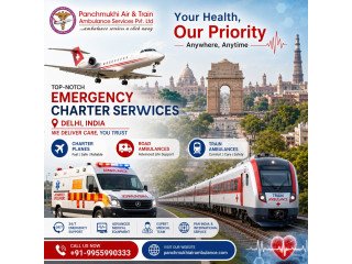 Panchmukhi ICU Air and Train Ambulance in Delhi - Trusted Medical Transport with Efficiency