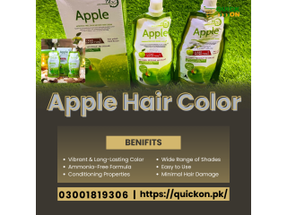 Apple Hair Color karachi - 100% Gray Coverage, Ammonia-Free | 03001819306