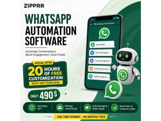 Zipprr WhatsApp Automation Software for Education Businesses  $490