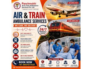 Panchmukhi Train Ambulance from Ranchi- Bedridden Patient Transfer with comfort
