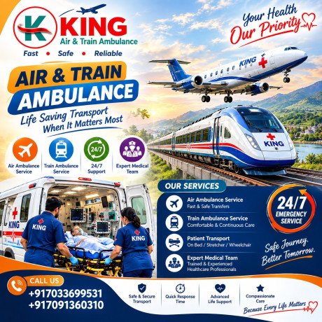 king-train-ambulance-in-delhi-non-rigorous-medical-transfer-big-0