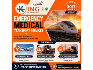 King Low Cost Train Ambulance in Indore- Specialized transfer at lower price