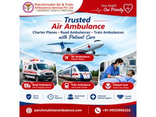 Panchmukhi ICU Air Ambulance in Delhi- Reliable Medical Transport Service with suitable amenities