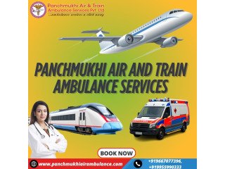 Panchmukhi Train Ambulance in Guwahati  contributes to the safety of the patients during transit