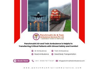 Get an Air Ambulance in Varanasi with a Greater Medical Facility by Panchmukhi