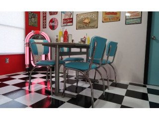 Convert your retro-styled 1950s Leaf tables for kitchen into a 21st-century design