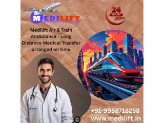 Medilift Low Cost Train Ambulance in Kolkata- assuring you of the best medical transport
