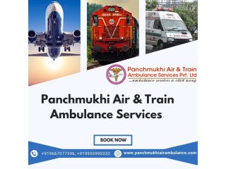 Avail the finest Panchmukhi Air and Train Ambulance Services in Mumbai, featuring top-tier medical facilities