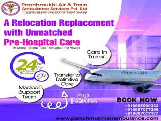 You can expect a timely team at 'High-Tech' Panchmukhi Air and Train Ambulance Services in Ranchi